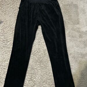 Black velvet Sweatpants